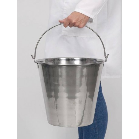 Vědro z nerezové oceli, 15 l